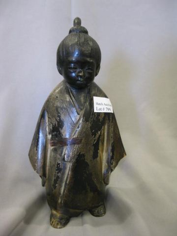 Japanese Bronze of a Child 19th