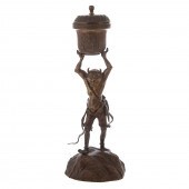 JAPANESE BRONZE ONI CENSER Lat