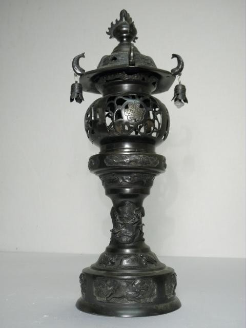 Japanese bronze pagoda