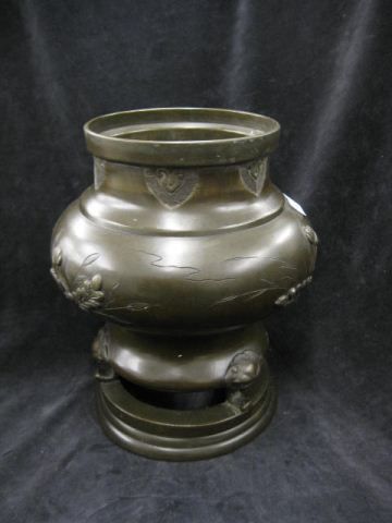 Japanese Bronze Planter bird &
