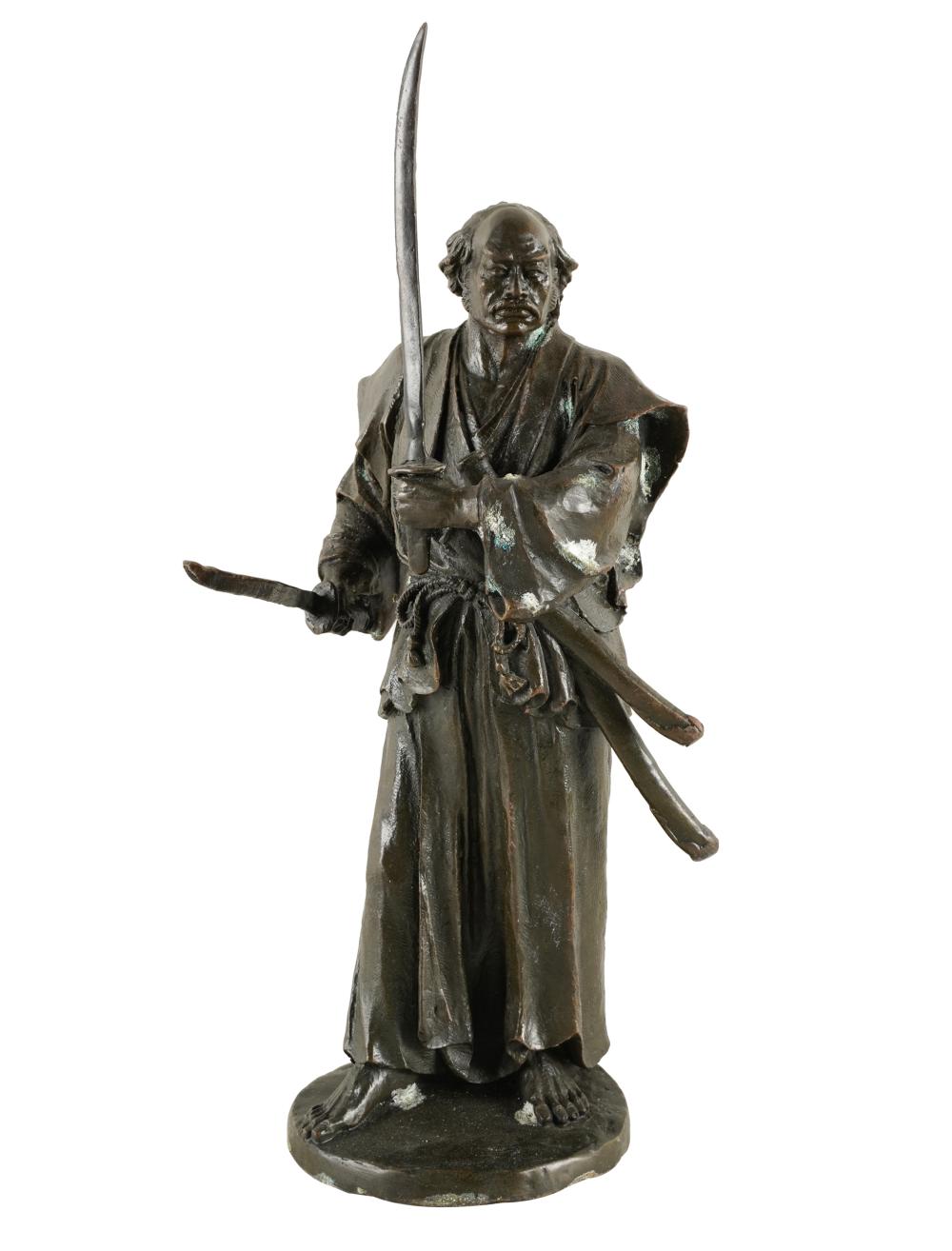 JAPANESE BRONZE SAMURAI