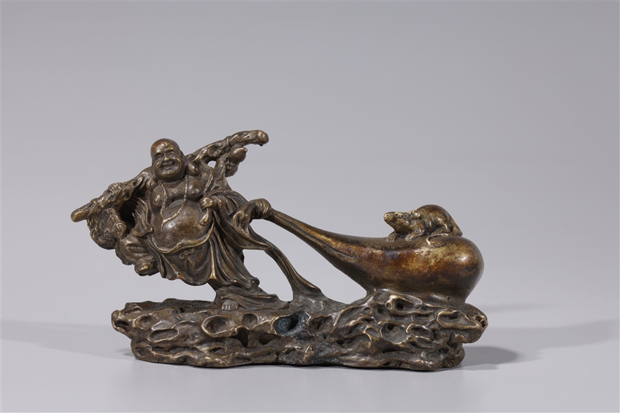 Japanese bronze Showa period scroll