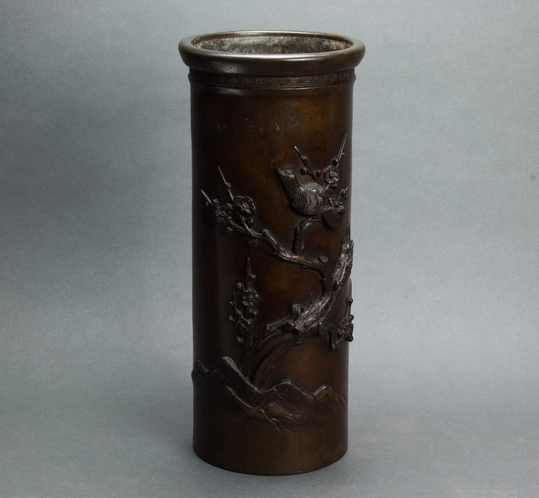 JAPANESE BRONZE UMBRELLA STAND