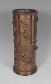JAPANESE BRONZE UMBRELLA STAND