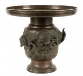 JAPANESE BRONZE USABATA IKEBAN