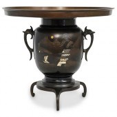 JAPANESE BRONZE USUBATA IKEBAN