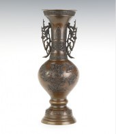 Japanese Bronze Vase A bronze