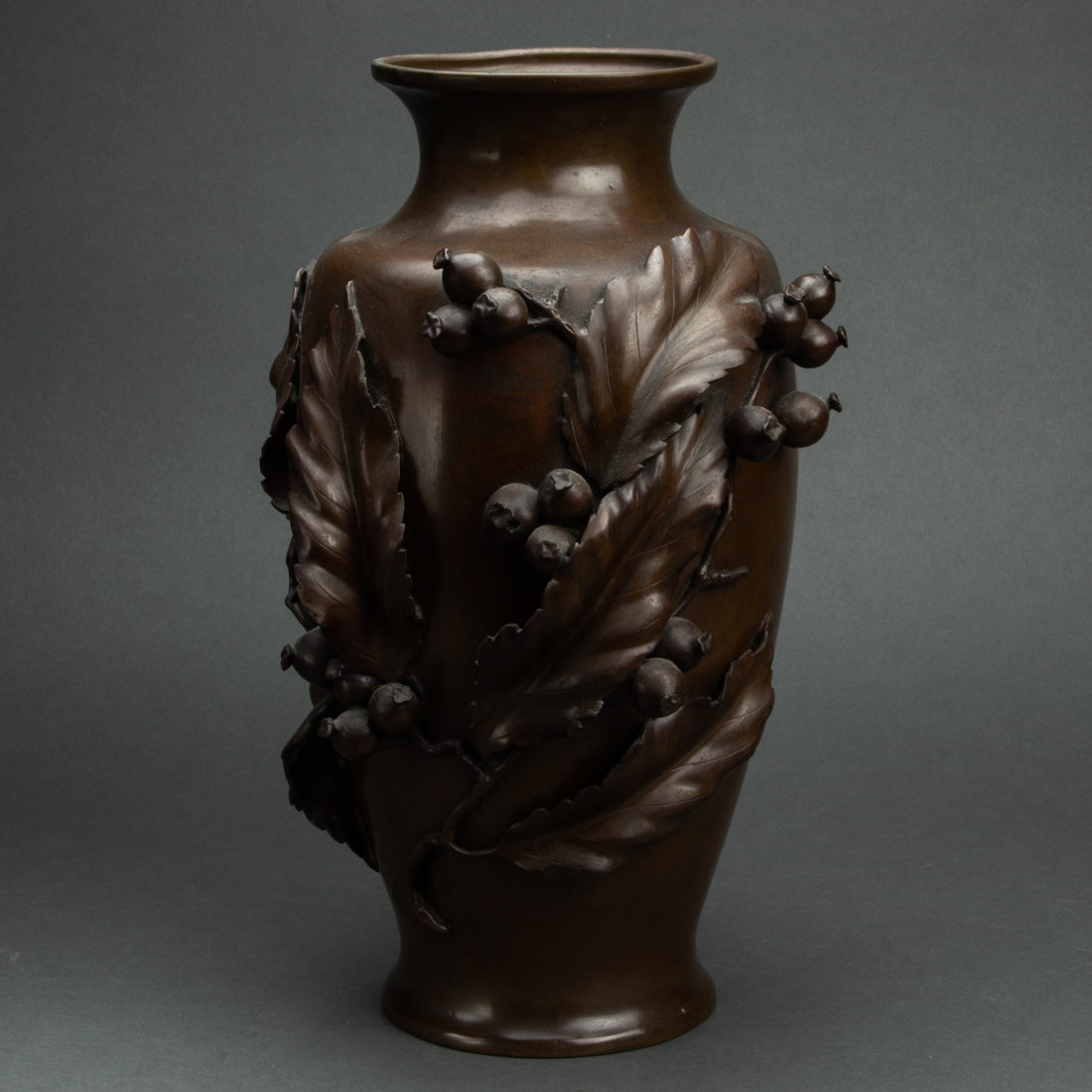 JAPANESE BRONZE VASE Japanese