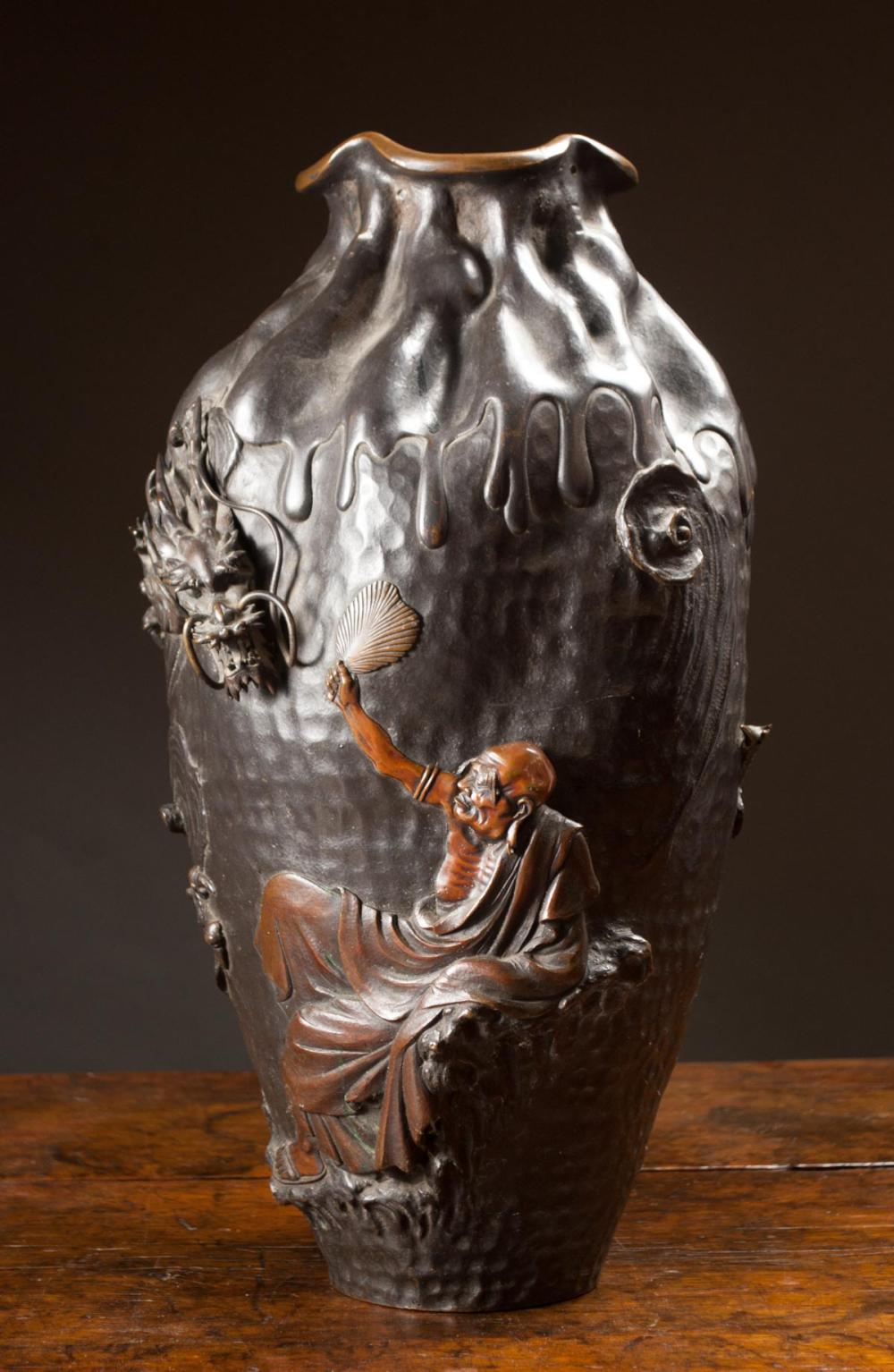 JAPANESE BRONZE VASE, THE
