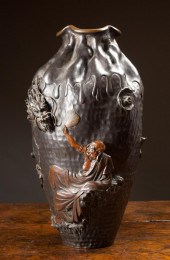 JAPANESE BRONZE VASE, THE BALU