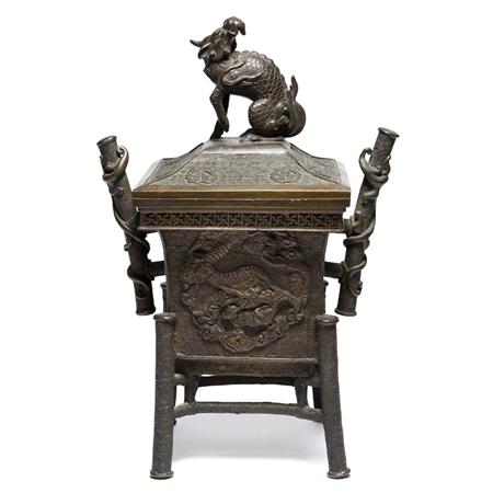 Japanese Bronze Vase 	 