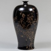 JAPANESE BROWN GLAZED EARTHENW