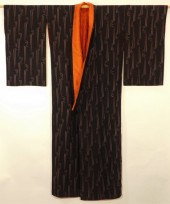 JAPANESE BROWN LINES TOMESODE