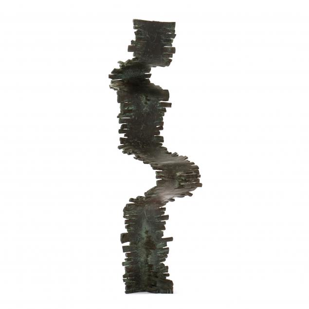 JAPANESE BRUTALIST BRONZE SCULPTURE