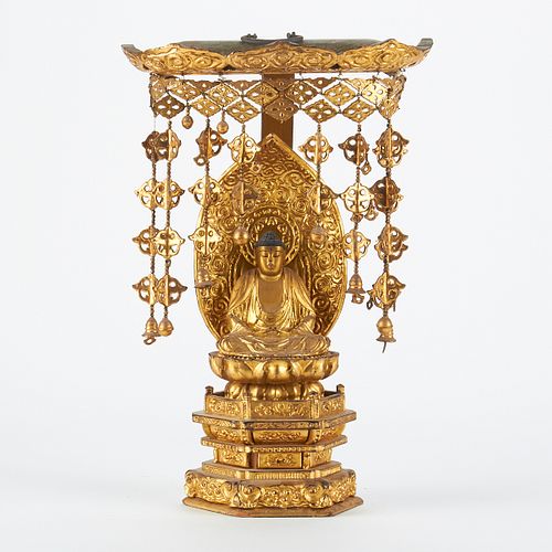JAPANESE BUDDHA W/ DANGLING