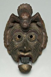 Japanese Bugaku mask of Ryoo,