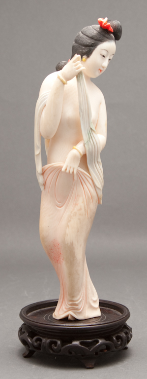 Japanese carved and polychrome
