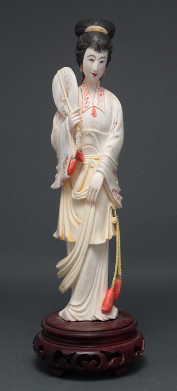 Japanese carved and polychromed