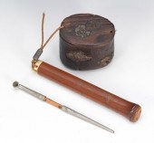Japanese Carved Bamboo Contain