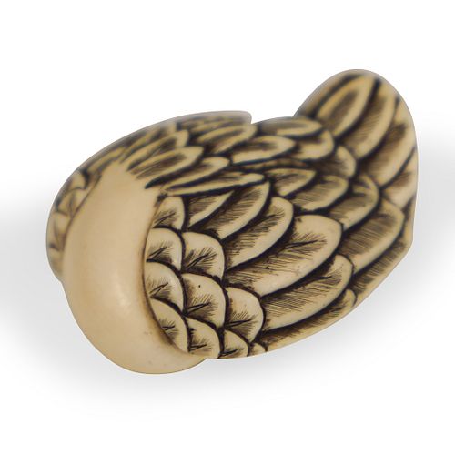 JAPANESE CARVED BIRD
