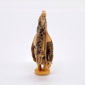 JAPANESE CARVED BONE FIGURINE,
