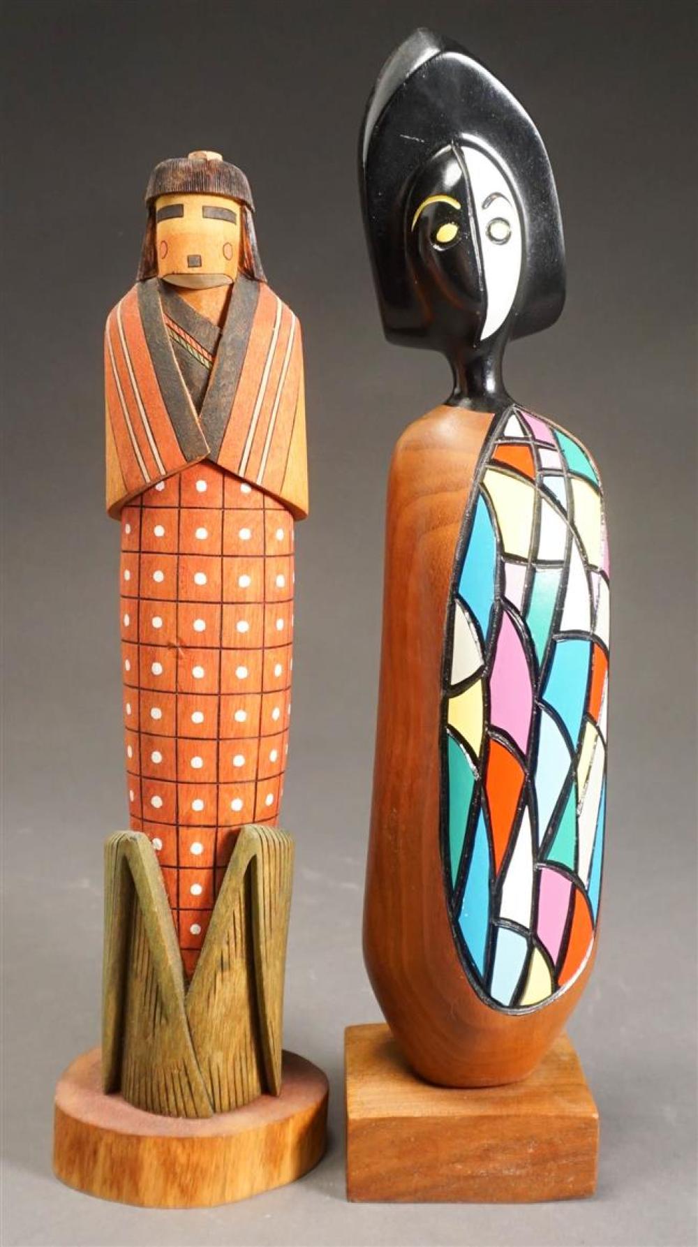 JAPANESE CARVED FIGURE 'BUTTERFLY