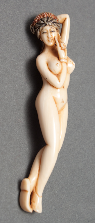 Japanese carved ivory doctor's doll
