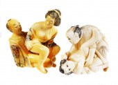 JAPANESE CARVED IVORY EROTICA