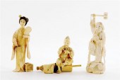 Japanese carved ivory okimono