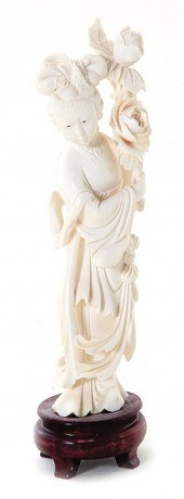 Japanese carved ivory okimono