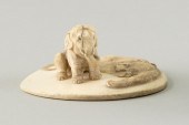 JAPANESE CARVED IVORY OKIMONO