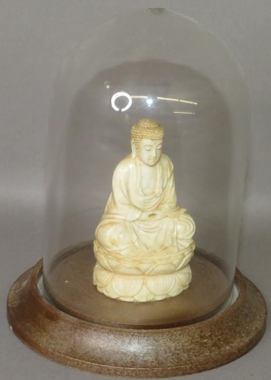 JAPANESE CARVED IVORY SEATED