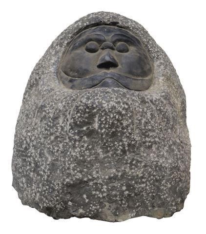 JAPANESE CARVED STONE DOSOJIN