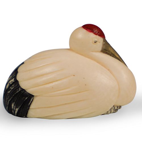 JAPANESE CARVED STORK