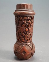 JAPANESE CARVED WOOD CRICKET B
