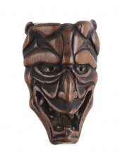 JAPANESE CARVED WOOD HANNYA NO