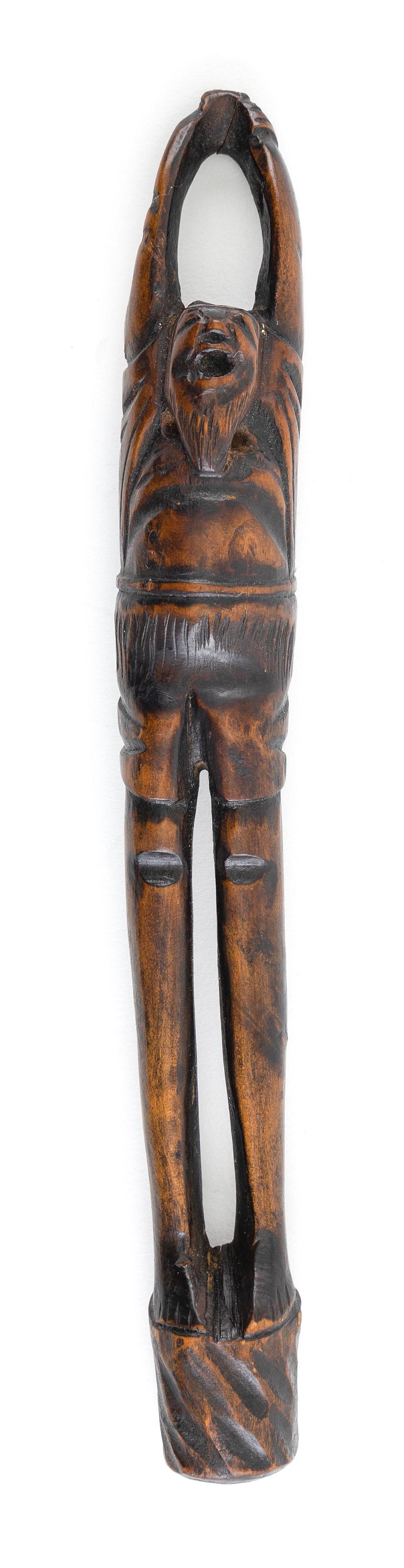 JAPANESE CARVED WOOD KISERU ZUTSU