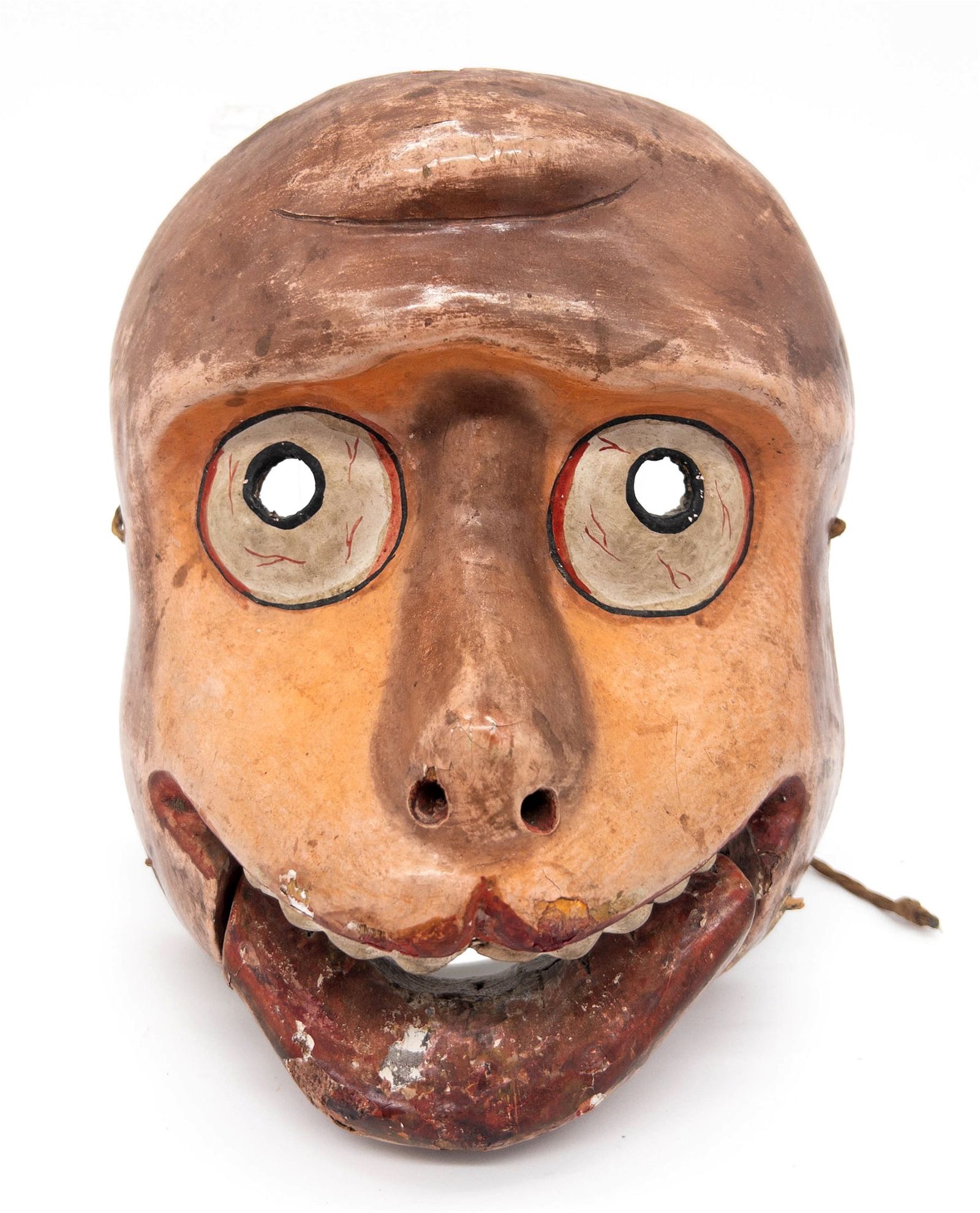 JAPANESE CARVED WOOD KYOGEN NOH