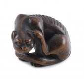 JAPANESE CARVED WOOD NETSUKE B