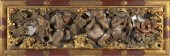 Japanese Carved Wood Three Mon