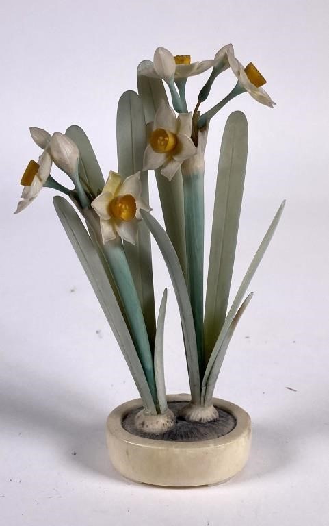 JAPANESE CARVING OF FLOWERING