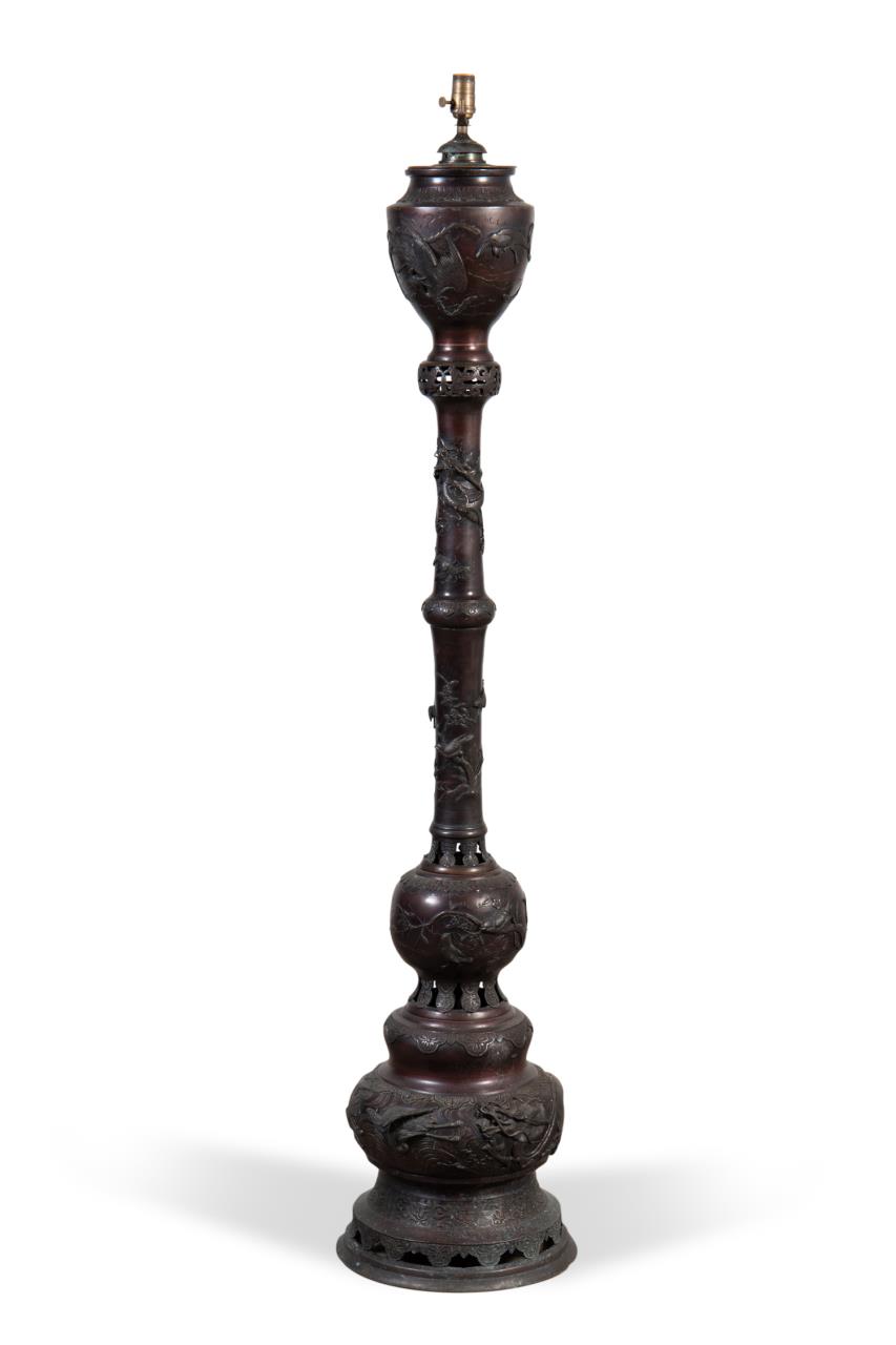 JAPANESE CAST BRONZE DRAGON AND