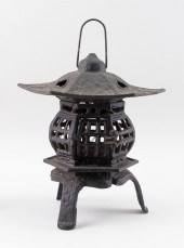 JAPANESE CAST IRON PAGODA GARD