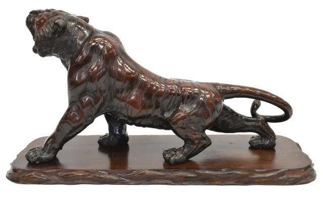 JAPANESE CAST METAL ROARING TIGER