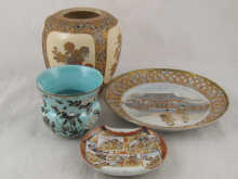 Japanese ceramics. A display