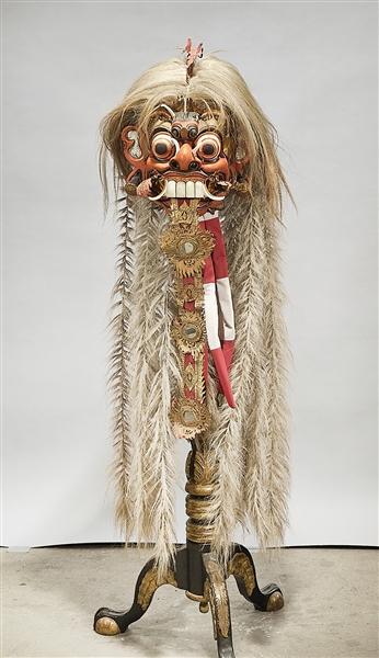 Japanese ceremonial mask; 51" x 17"