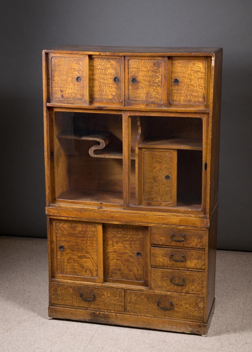JAPANESE CHA TANSU (TEA CABINET),