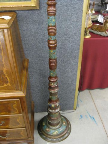 Japanese Champleve Bronze Floor