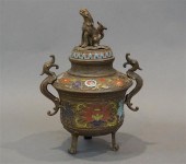 JAPANESE CHAMPLEVé ENAMEL KORO