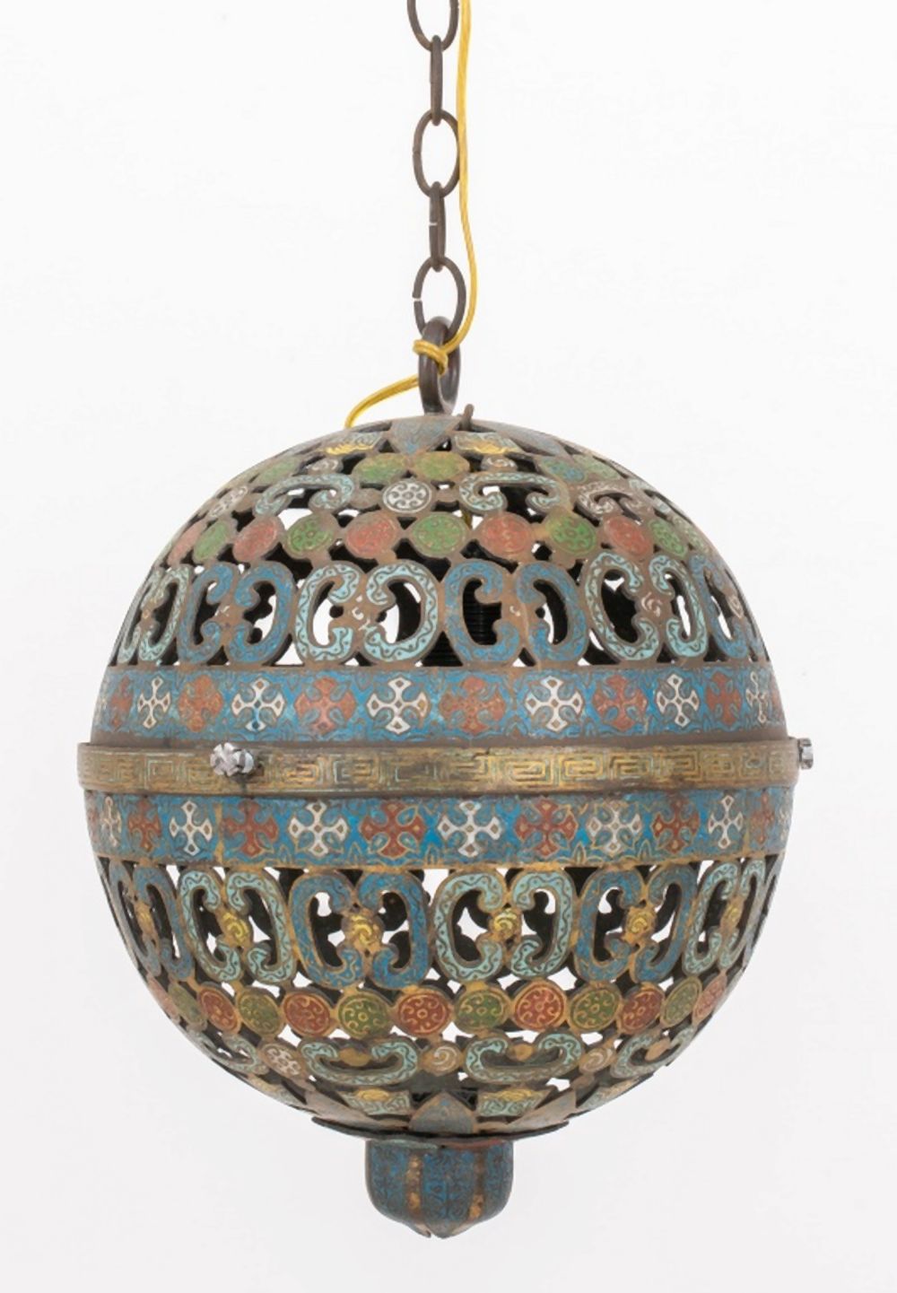 JAPANESE CHAMPLEVE LANTERN IN